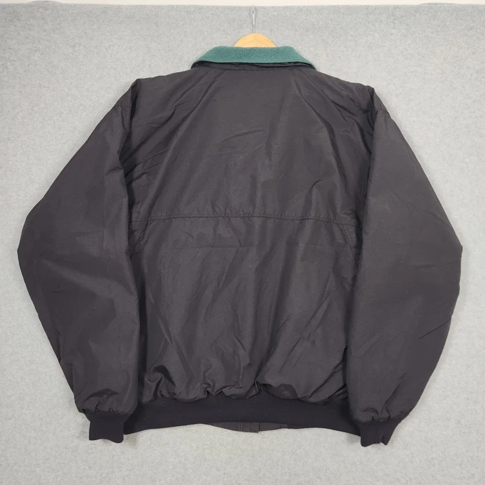 Vintage Patagonia Shelled Synchilla Large Black Bomber Jacket Fleece 90s 95 USA